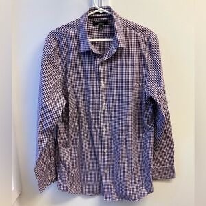 Banana Republic Purple Checkered Slim Fit Shirt